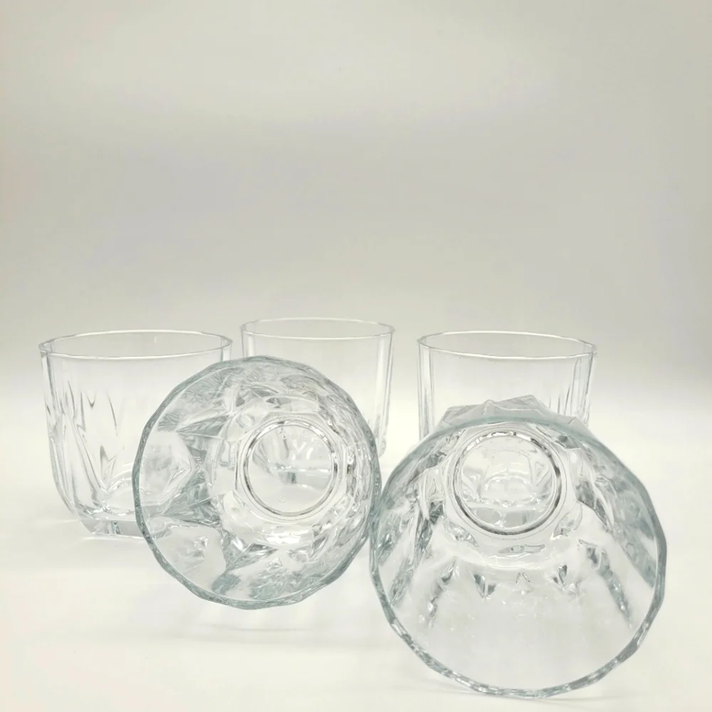 Pasabahce Vertical Ridges Old Fashioned Rocks Glasses x5​​​